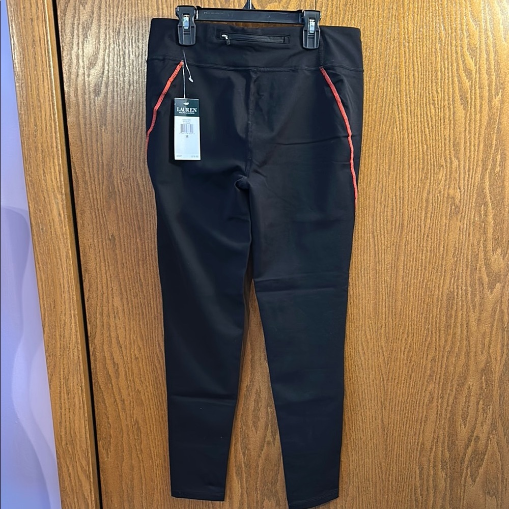 Lauren Ralph Lauren Active Women’s Black and Orange Leggings size medium. - Picture 11 of 12